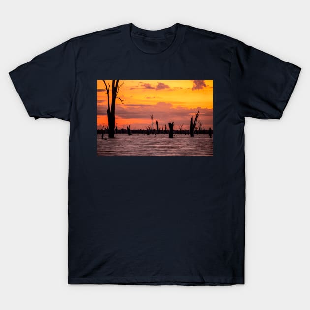 Lake Mulwala, Yarrawonga, Victoria, Australia T-Shirt by VickiWalsh